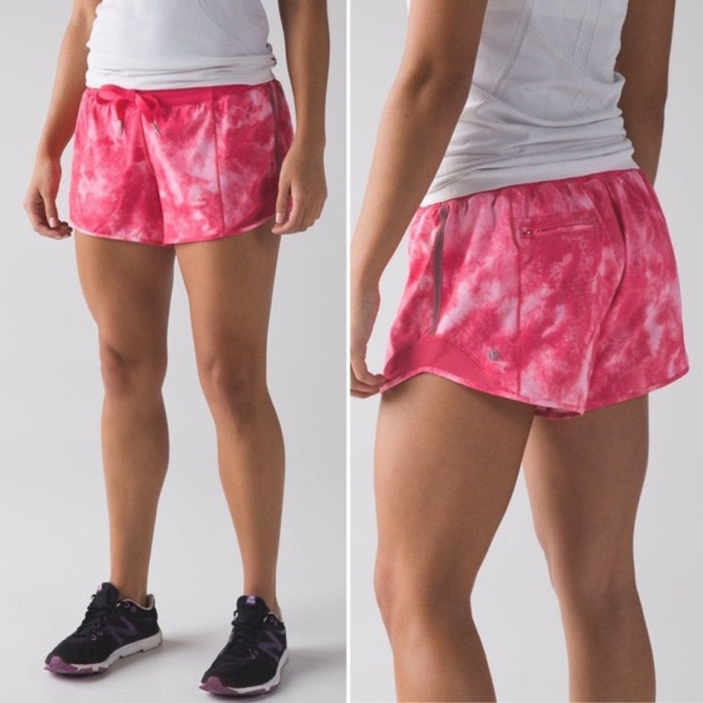 Lululemon Hot Pink Tie Dye Shorts Size 8